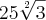 25\sqrt[2]{3}