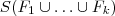 S(F_1 \cup \hdots \cup F_k)
