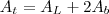 {A}_{t}={A}_{L}+2{A}_{b} {A}_{t}={A}_{L}+2{A}_{b}