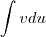 \int v du \int v du