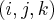(i,j,k) (i,j,k)