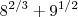 8^{2/3} + 9^{1/2}