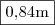\fbox{0,84m} \fbox{0,84m}