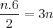 \frac{n.6}{2}=3n \frac{n.6}{2}=3n