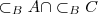 \subset_B A \cap \subset_B C