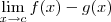 \lim_{x\to c}f(x)-g(x)