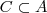C \subset A C \subset A