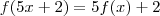 f(5x+2)=5f(x)+2