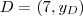 D= (7,y_D)