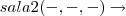 sala 2
(-,-,-)\rightarrow sala 2
(-,-,-)\rightarrow