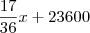 \frac{17}{36}x + 23600
