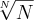 \sqrt[N]{N}