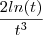 \frac{2ln(t)}{t^3} \frac{2ln(t)}{t^3}