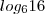 log_{6}16