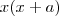 x(x+a) x(x+a)