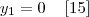 {y}_{1}= 0\;\;\;\;[15]