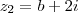 z_2=b+2i