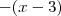-(x-3)