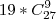 19*C^9 _{27} 19*C^9 _{27}