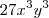 27x^3 y^3
