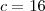 c=16 c=16