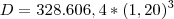 D=328.606,4*(1,20)^3