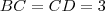 BC=CD=3