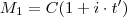 M_1 = C(1+i\cdot t' ) M_1 = C(1+i\cdot t' )