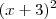 (x+3)^2