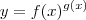 y = f(x)^{g(x)}