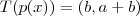 T(p(x))=(b,a+b) T(p(x))=(b,a+b)