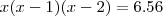 x(x-1)(x-2)=6.56