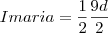 I{maria}&=&\frac{1}{2}\frac{9d}{2}