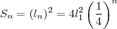 S_n = (l_n)^2 =4 l_1^2 \left ( \frac{1}{4} \right )^{n}