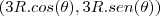 (3R.cos(\theta),3R.sen(\theta)) (3R.cos(\theta),3R.sen(\theta))