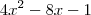 4x^2-8x-1