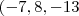 (-7,8,-13 (-7,8,-13