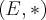 \left(E,* \right) \left(E,* \right)