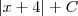 \left|x+4 \right|+C