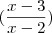 (\frac{x-3}{x-2})