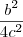\frac{b^2}{4c^2} \frac{b^2}{4c^2}