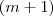 (m+1) (m+1)