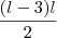 \frac{(l-3)l}{2}