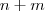 n+m