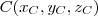 C(x_C,y_C,z_C)