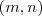 (m,n) (m,n)