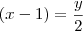 (x-1)=\frac{y}{2}
