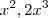 {x}^{2}, 2 {x}^{3}