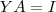 \texbf{YA}=\texbf{I}