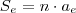 S_e = n \cdot a_e S_e = n \cdot a_e
